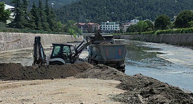 Bursa Nilüfer Çayı'nda temizlik çalışmaları tamamlandı