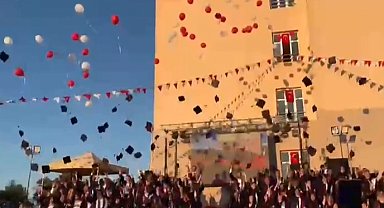 Edirne Keşan Anadolu Lisesi'nde mezuniyet sevinci