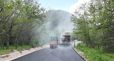Gölcük Tabiat Parkı'nda yollar asfaltlanıyor, konfor artıyor