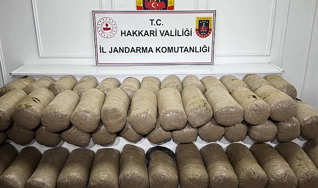Hakkari'de 503 kilo esrar ele geçirildi