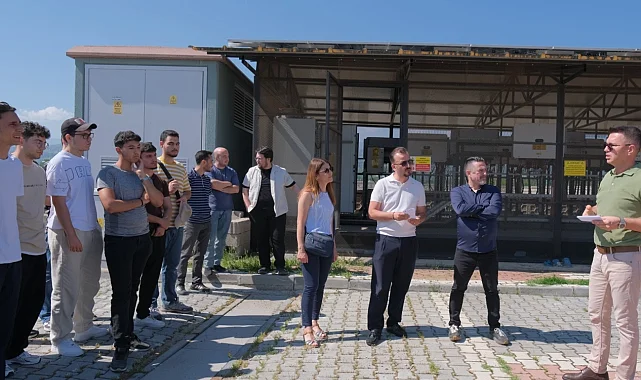 İnegöl Belediyesi'nin enerji üssüne üniversitelilerden yerinde inceleme