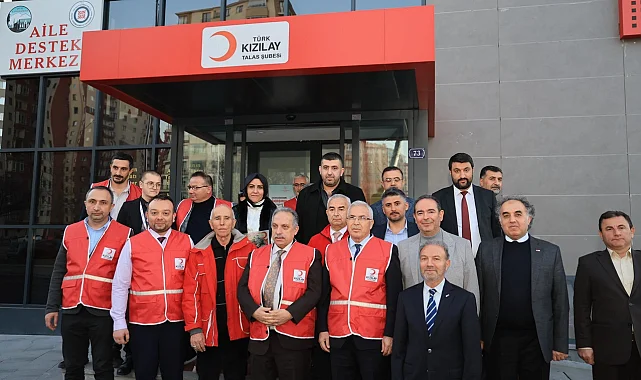 Kayseri Talas'tan Türk Kızılayı'na kalıcı eser