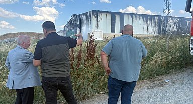 Keşan'da katı atık bertaraf tesisinde yangın