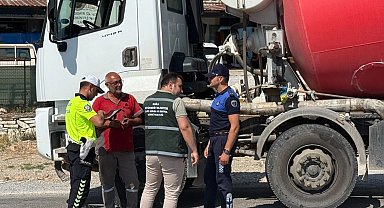 Muğla'da beton mikserlerine sıkı denetim