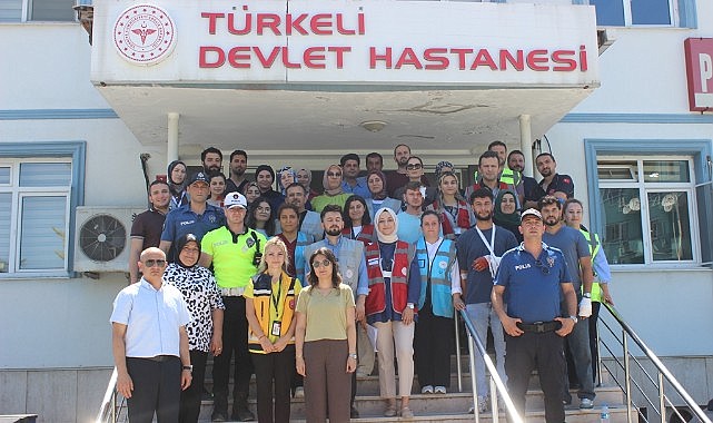 Türkeli’de gerçeği aratmayan kaza tatbikatı