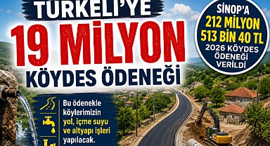 Türkeli’ye 19,4 milyon lira KÖYDES ödeneği