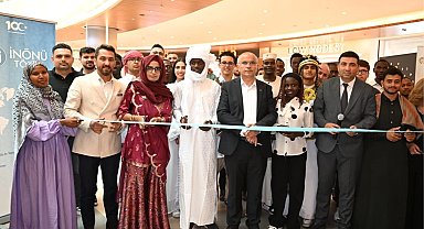 Uluslararası öğrencilerin eserleri Malatya'da görücüye çıktı