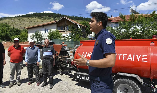 Ankara'da kırsala 80 yeni yangın tankeri