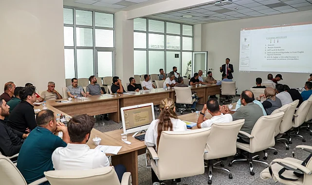 Belediye çalışanlarına iş güvenliği eğitimi