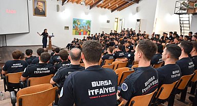 Bursa İtfaiye personeline afet ve hayvan kurtarma eğitimi