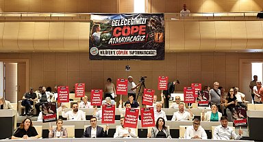 Bursa Nilüfer Belediye Meclisi'nde katı atık tesisi kararına tepki