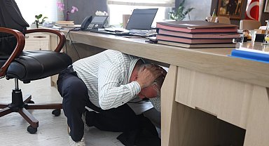Bursa Nilüfer'de deprem ve yangın tatbikatı
