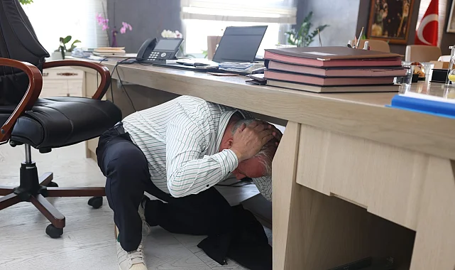 Bursa Nilüfer'de deprem ve yangın tatbikatı