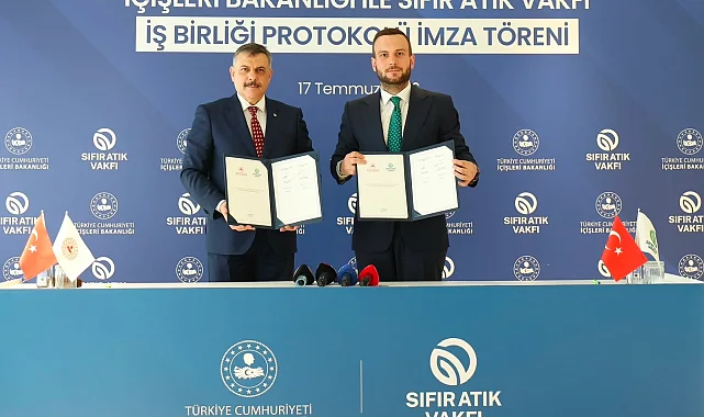 İçişleri Bakanlığı ile Sıfır Atık Vakfı arasında çevre için iş birliği protokolü