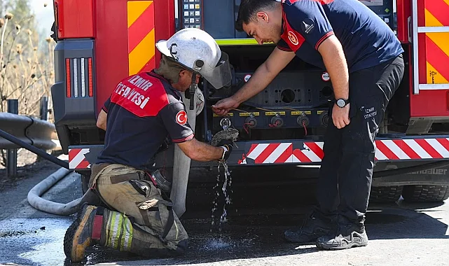 İzmir İtfaiyesi bukalemunu hayata döndürdü