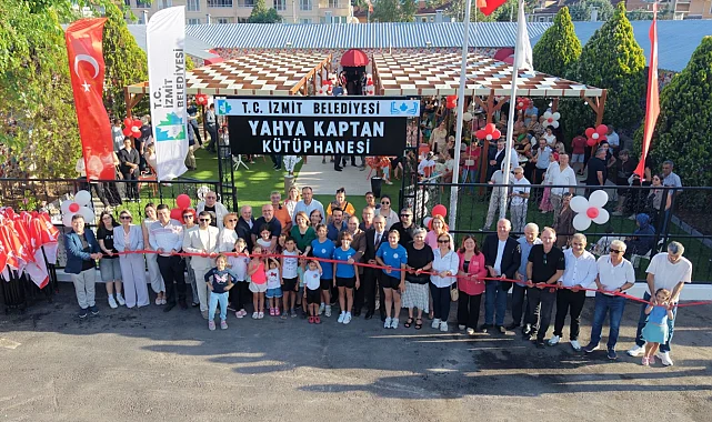İzmit Belediyesinden hizmet atağı: Yahya Kaptan Kütüphanesi açıldı