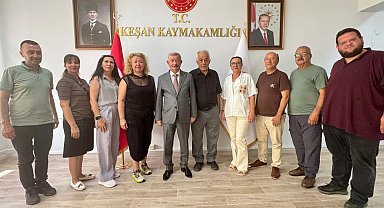 Keşan Kent Konseyi'nden Kaymakam Mercan'a ziyaret