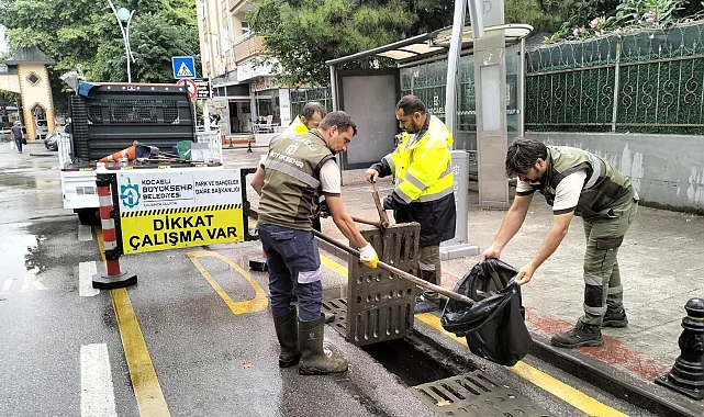 Kocaeli Büyükşehir kuvvetli sağanak sınavını başarıyla geçti