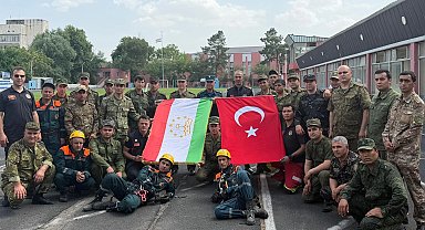 Konya Büyükşehir'den Tacikistan'da yüksek katlı yapılara müdahale eğitimi