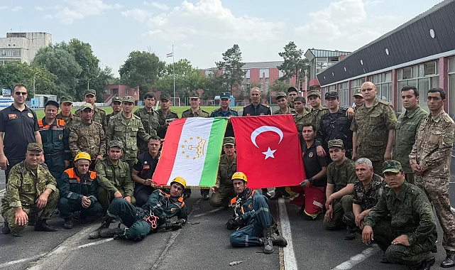 Konya Büyükşehir'den Tacikistan'da yüksek katlı yapılara müdahale eğitimi
