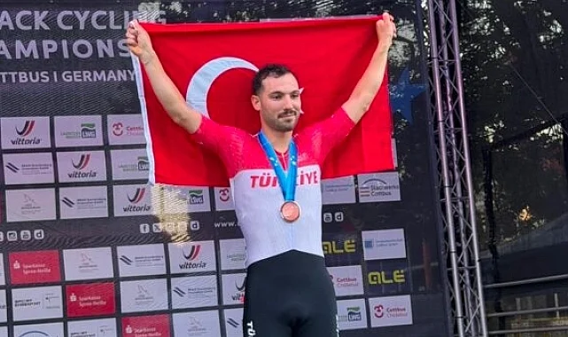 Konya Büyükşehirli milli bisikletçi Avrupa'da zirvede
