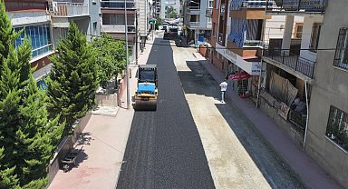 Manisa Alaşehir'in yollarında 'sıcak' çalışma