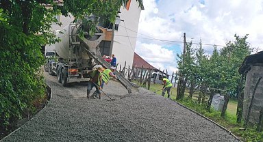 Ordu ve Samsun'u birleştiren yolda çalışmalar sürüyor