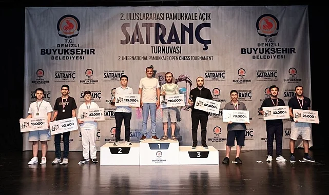 Pamukkale Açık Satranç Turnuvası şampiyonlarını buldu