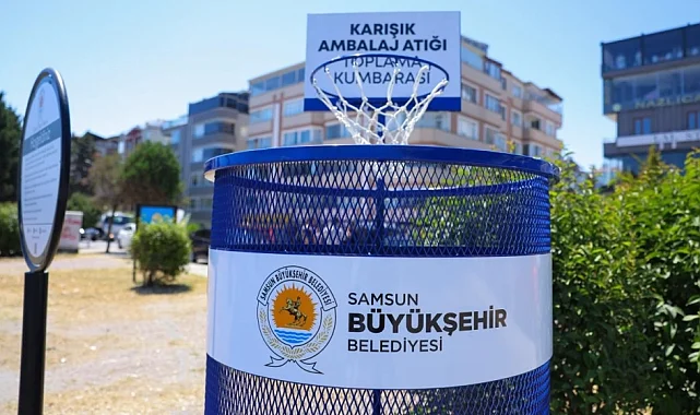Samsun'da Adnan Menderes Bulvarı'nda sıfır atık dönüşümü