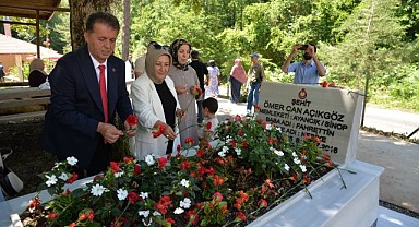 Şehidimiz Ömer Can Açıkgöz, kabri başında anıldı