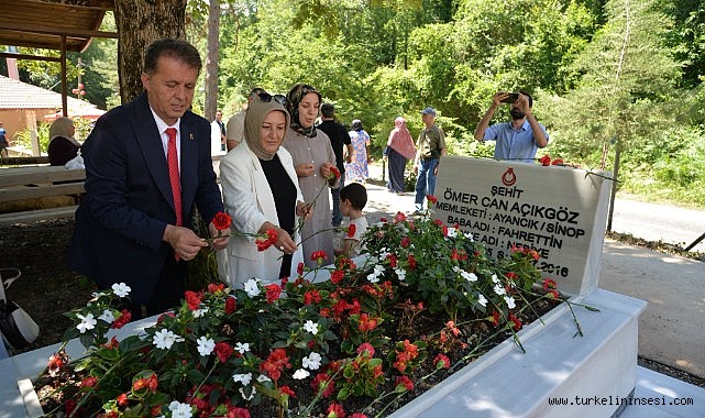 Şehidimiz Ömer Can Açıkgöz, kabri başında anıldı