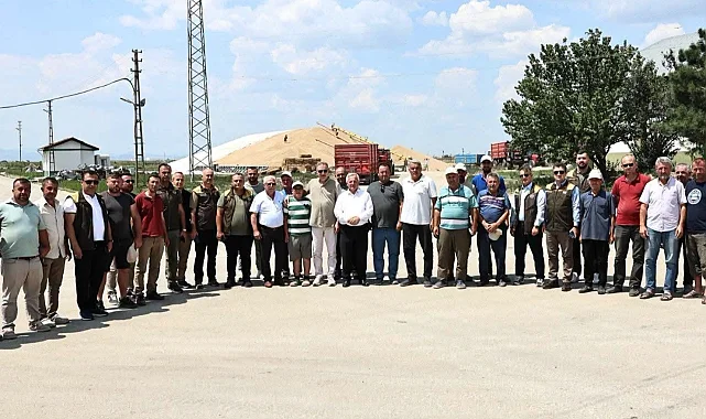 TMO'dan İpsala'da hasat ve alım çalışmalarına yerinde inceleme