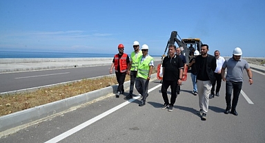 Türkeli Çevre Yolu Aydınlatma Projesi başladı