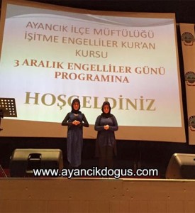 Ayancık’ta Dünya Engelliler Günü programı