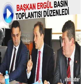 Başkan Ergül basın toplantısı yaptı