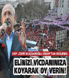 CHP Lideri Kılıçdaroğlu Sinop’ta