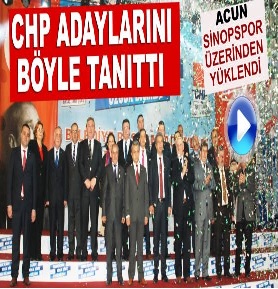 CHP Sinop’ta adaylarını tanıttı