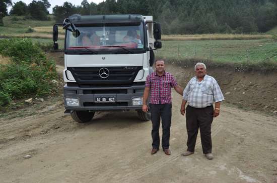 Dikmen’de yol yapım çalışmaları