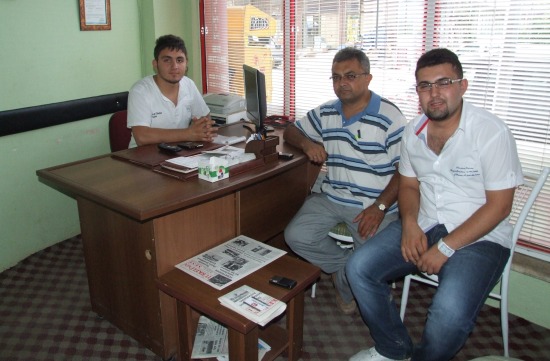 Eker ve Sevim’den gazetemize ziyaret