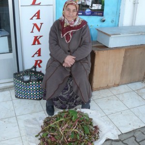 Hodan otu satarak geçimini sağlıyor