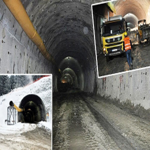 Ilgaz tüneli çalışmaları tam gaz