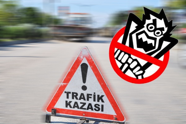Otomobil, büyükbaş hayvana çarptı
