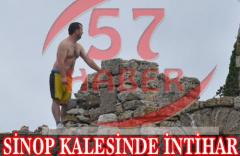 Sinop kalesinde intihar