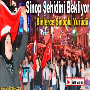 Sinop şehidini bekliyor
