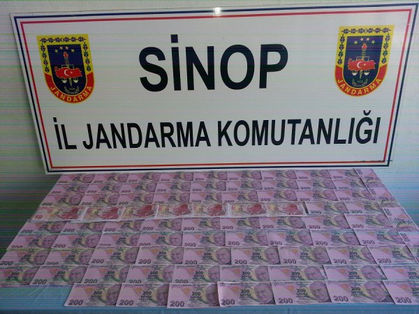 Sinop’ta sahte para operasyonu