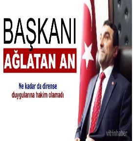 Yeni başkanı ağlatan an