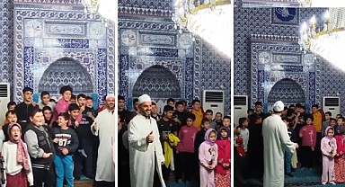 Türkeli'de minikler viral ilahi akımına katıldı